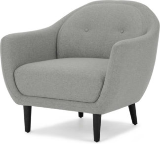 An Image of Hanley Armchair, Mountain Grey with Black Legs