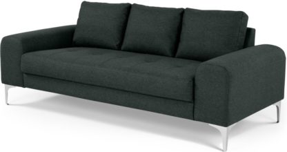 An Image of Vittorio 3 Seater Sofa, Anthracite Grey