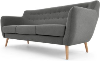 An Image of Rana 3 Seater Sofa, Marl Grey