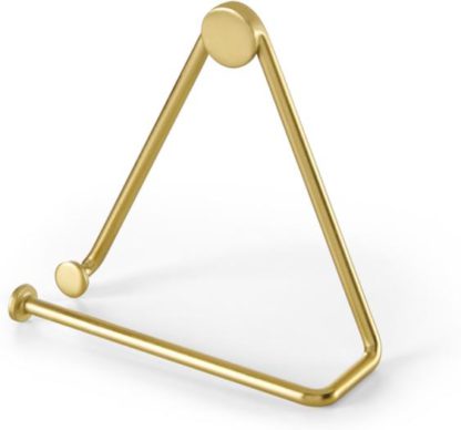 An Image of Bran Toilet Roll Holder, Brushed Brass