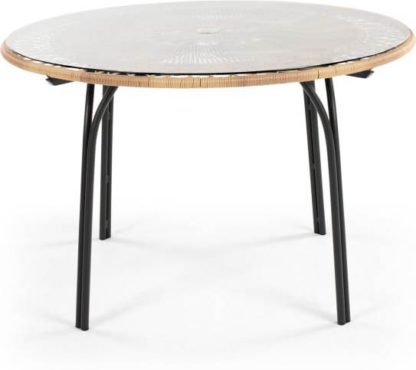 38cfbeac6e659de72fd28f63e3e5210b7bf1181f7009b25c311a3bf5a737571c.jpg An Image of Lyra Garden 6 Seater Dining Table, Charcoal Grey