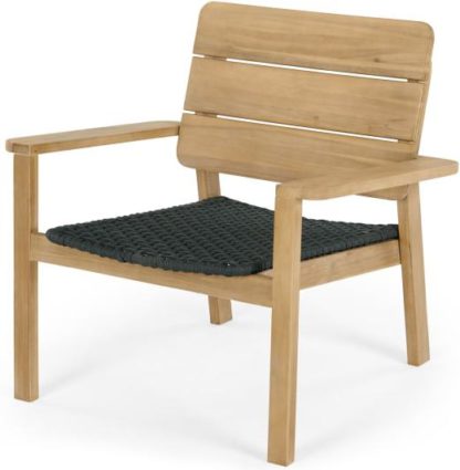 3a585a55fd9f8f737969cad1bcfdc8b2697bd3f19b72737724fbabe8ff85d6ca.jpg An Image of Jala Garden Lounge Chair, Acacia wood and Spun Polyester