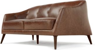 An Image of Nevada 2 Seater Sofa, Antique Cognac Leather