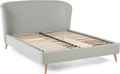 An Image of Lulu Double Bed, Honeycomb Weave