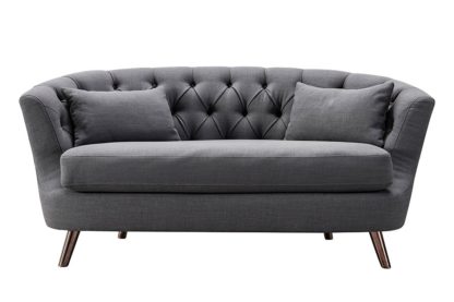 An Image of Borgen Two Seat Sofa - Slate