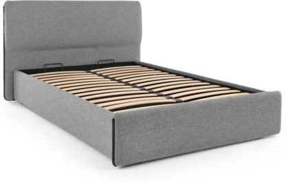 An Image of Cayden King Size Bed with Storage, Rock Grey