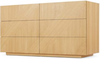 An Image of Hazzard Wide Chest of Drawers, Oak