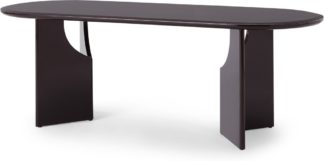 An Image of Mekkin 8 Seat Dining Table, Plum Gloss
