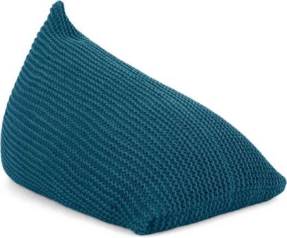 3fe8f19763e846a1963657f25c97798cd7d9804bf02531c4a83aaef09cc48279.jpg An Image of Andra Large Chunky Knit Bean Bag, Teal