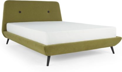 An Image of Edwin Super King Size Bed, Juniper green