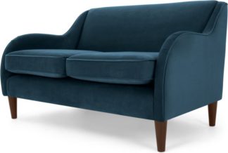 An Image of Helena 2 Seater Sofa, Plush Teal Velvet