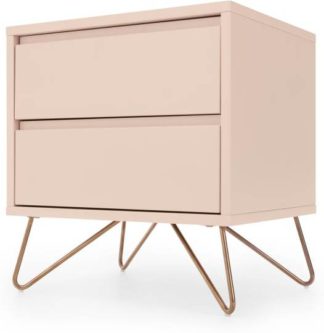 An Image of Elona Bedside Table, Dusk Pink