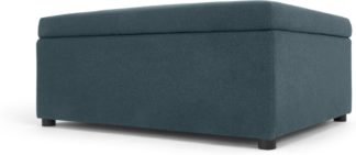 An Image of MADE Essentials Fip Ottoman Single Sofa Bed, Aegean Blue