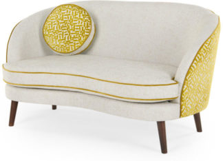 An Image of Gertie 2 Seater Sofa, Dufrene Moss Velvet