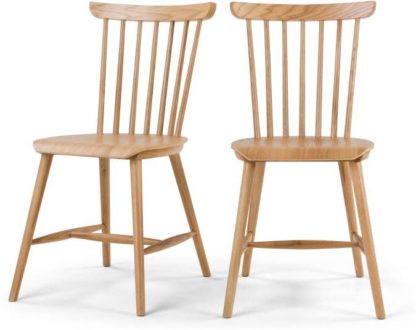 An Image of Set of 2 Deauville Dining Chairs, Oak