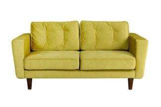 An Image of Luciene 2 seat sofa Genova Olive