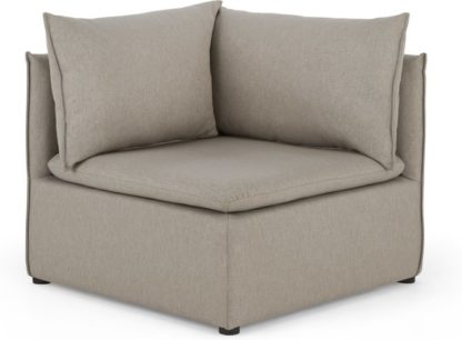 An Image of Victor Modular Sofa Corner Seat, Portland Grey