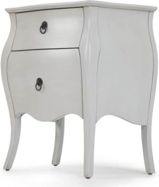 An Image of Bourbon bedside table, brushed grey