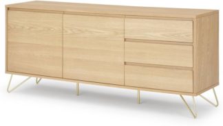 An Image of Elona Sideboard, Oak & Brass