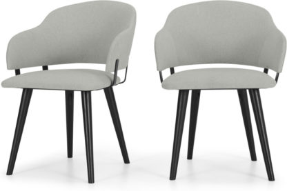 An Image of Set of 2 Nielson Carver Dining Chairs, Hail Grey