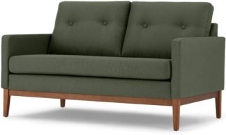 An Image of Edison 2 Seater Sofa, Textured Moss