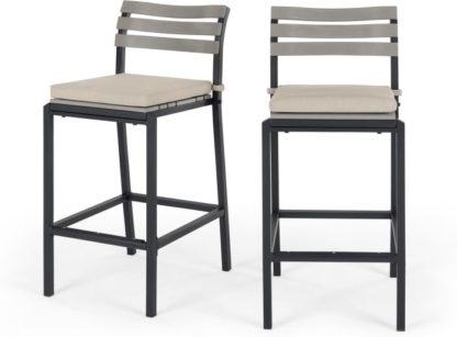 An Image of Set of 2 Catania Garden Bar Stool, Polywood