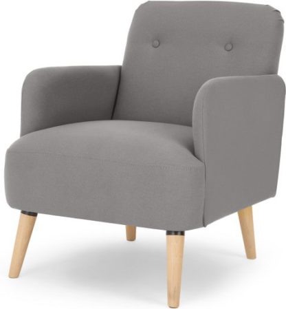 An Image of Elvi Accent Chair, Marshmallow Grey