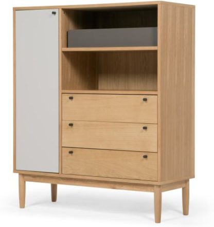 An Image of Campton Highboard, Oak