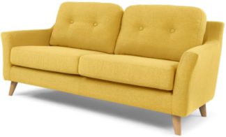 An Image of Rufus 2 Seater Sofa, Mustard Yellow