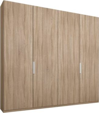 An Image of Caren 4 door 200cm Hinged Wardrobe, Oak Frame, Oak Doors, Classic Interior