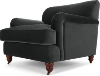 An Image of Orson Armchair, Midnight Grey Velvet