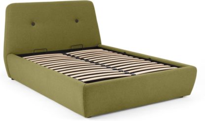 An Image of Edwin Super King Size Bed with Storage, Juniper Green