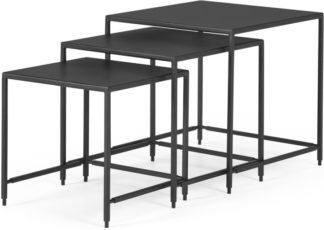 An Image of Solomon Nest of 3 Side Tables, Black