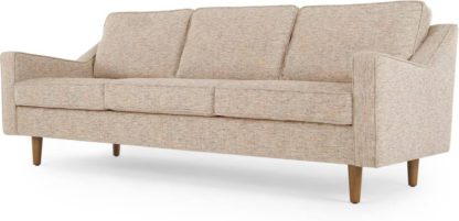 An Image of Dallas 3 Seater Sofa, Amber Basketweave