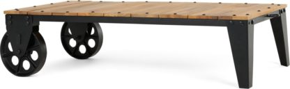 5598080e4d94825ac5acb405fd9a23c9890cf6caa29dd189d7f412fe9f1bf167.jpg An Image of Humphrey Industrial Coffee Table, Wood and Antique Gunmetal