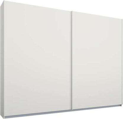 563000f2471c4bd28d6c2fcb21b5bb23e89dedc84f0c67b45001890c624a893c-2.jpg An Image of Malix 2 door 225cm Sliding Wardrobe, White frame,Matt White doors , Premium Interior