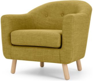 An Image of Lottie Armchair, Olive Green