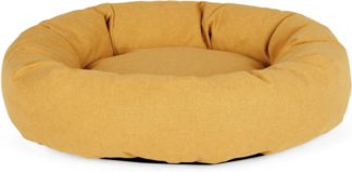 An Image of Kysler Large Round Pet Bed, Mustard