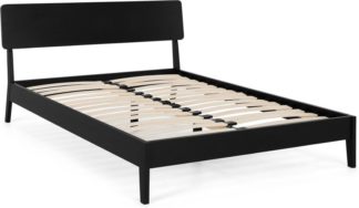 An Image of MADE Essentials Noka King Size Bed, Black Stain