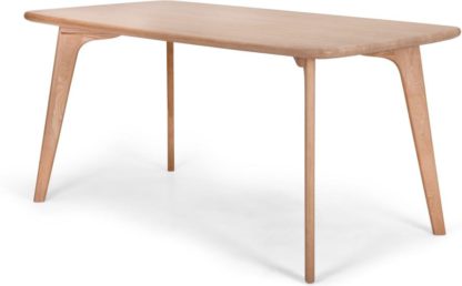 An Image of Fjord 6 Seat Rectangle Dining Table, Oak