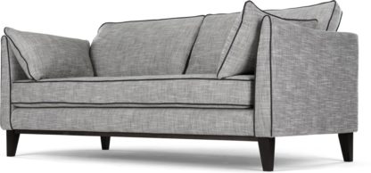 An Image of Content by Terence Conran Keston 3 Seater Sofa, Jet Grey