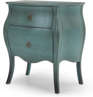 An Image of Bourbon Bedside Table, Azure Blue