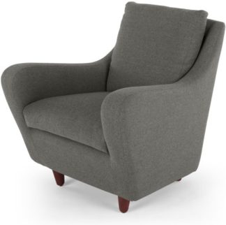 An Image of Slump Accent Armchair, Nickel Grey