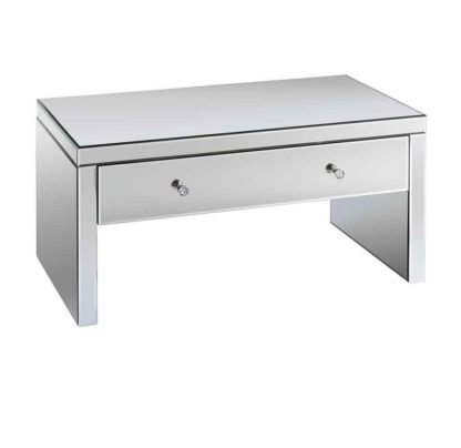 An Image of Venetian Mirrored Coffee Table with Single Drawer