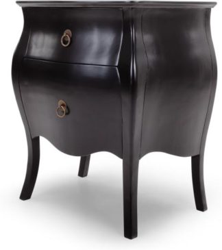 An Image of Bourbon Bedside Table, Black