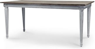 An Image of Bourbon Vintage Dining Table, Distressed Grey