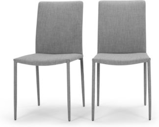 An Image of Set of 2 Braga Dining Chairs, Cathedral Grey