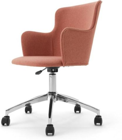 An Image of Winona Office Chair, Dusk Pink