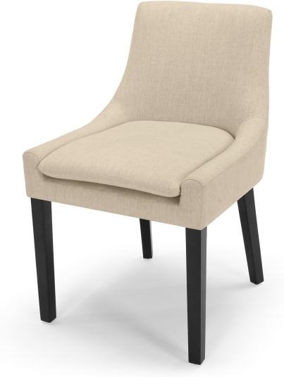 An Image of Percy Scoop Back Chair, Biscuit Beige