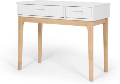 An Image of Linus desk, pine and white